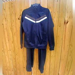 Nike Athletic Dept. Women's Activewear Striped Full Zip Track Suit Blk X…